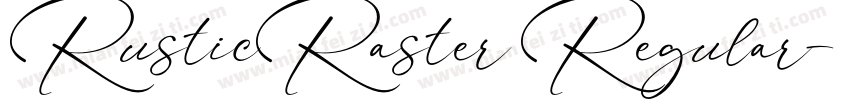 RusticRaster Regular字体转换